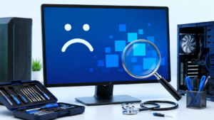 Windows 중지 오류의 코드를 기록하고 발생 원인을 확인하는 모습