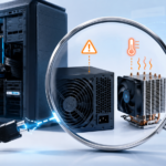 컴퓨터가 갑자기 꺼질 때 파워서플라이와 CPU 과열 원인을 비교 점검하는 모습